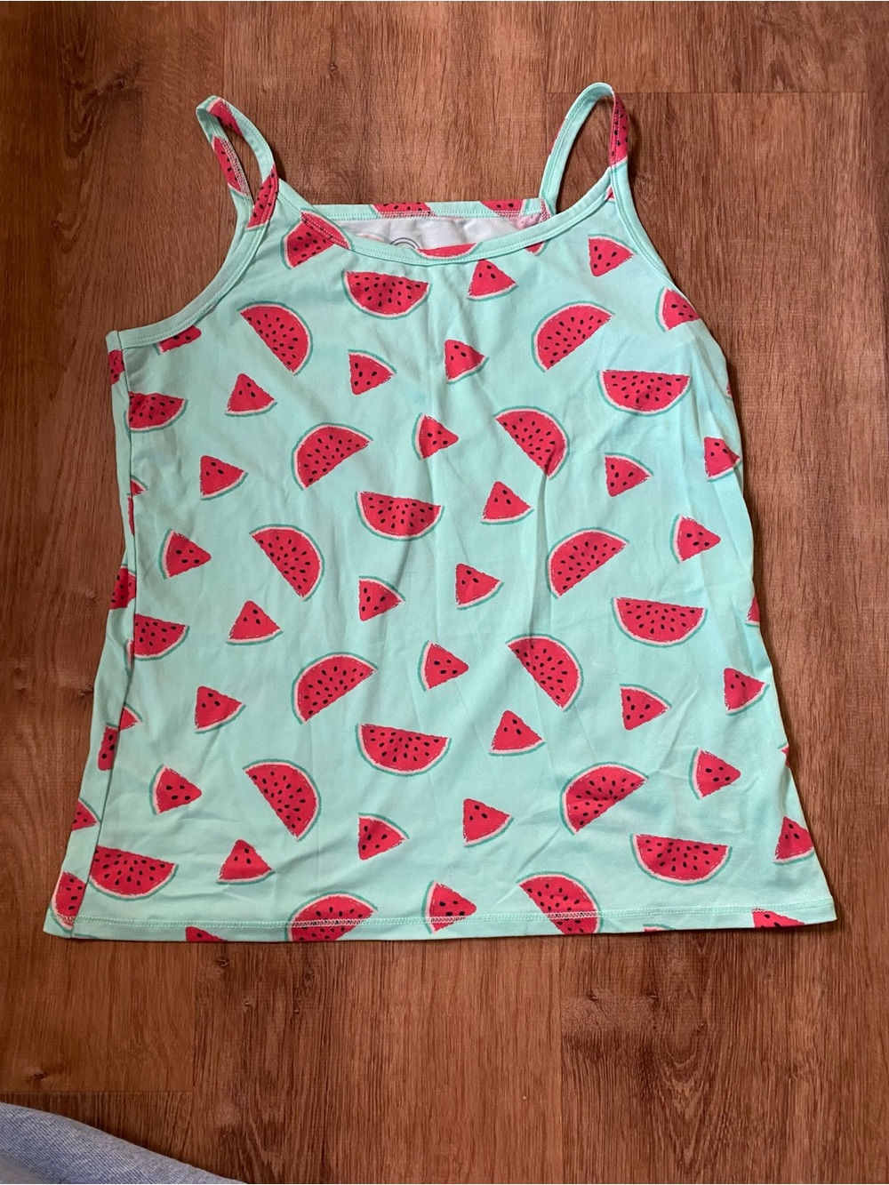 Girls' Mint Watermelon Print Tank Top